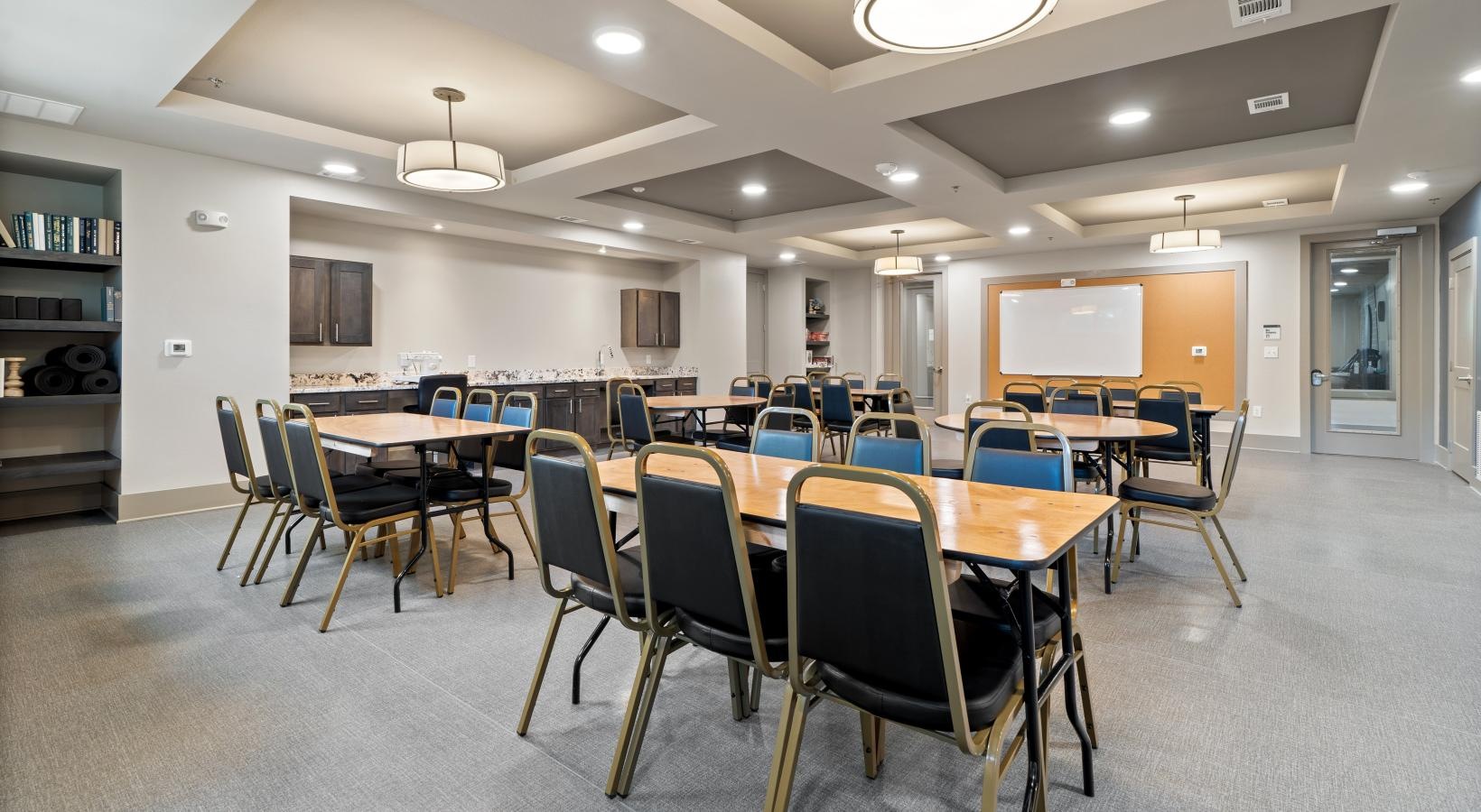 Everything within reach a room with a table and chairs